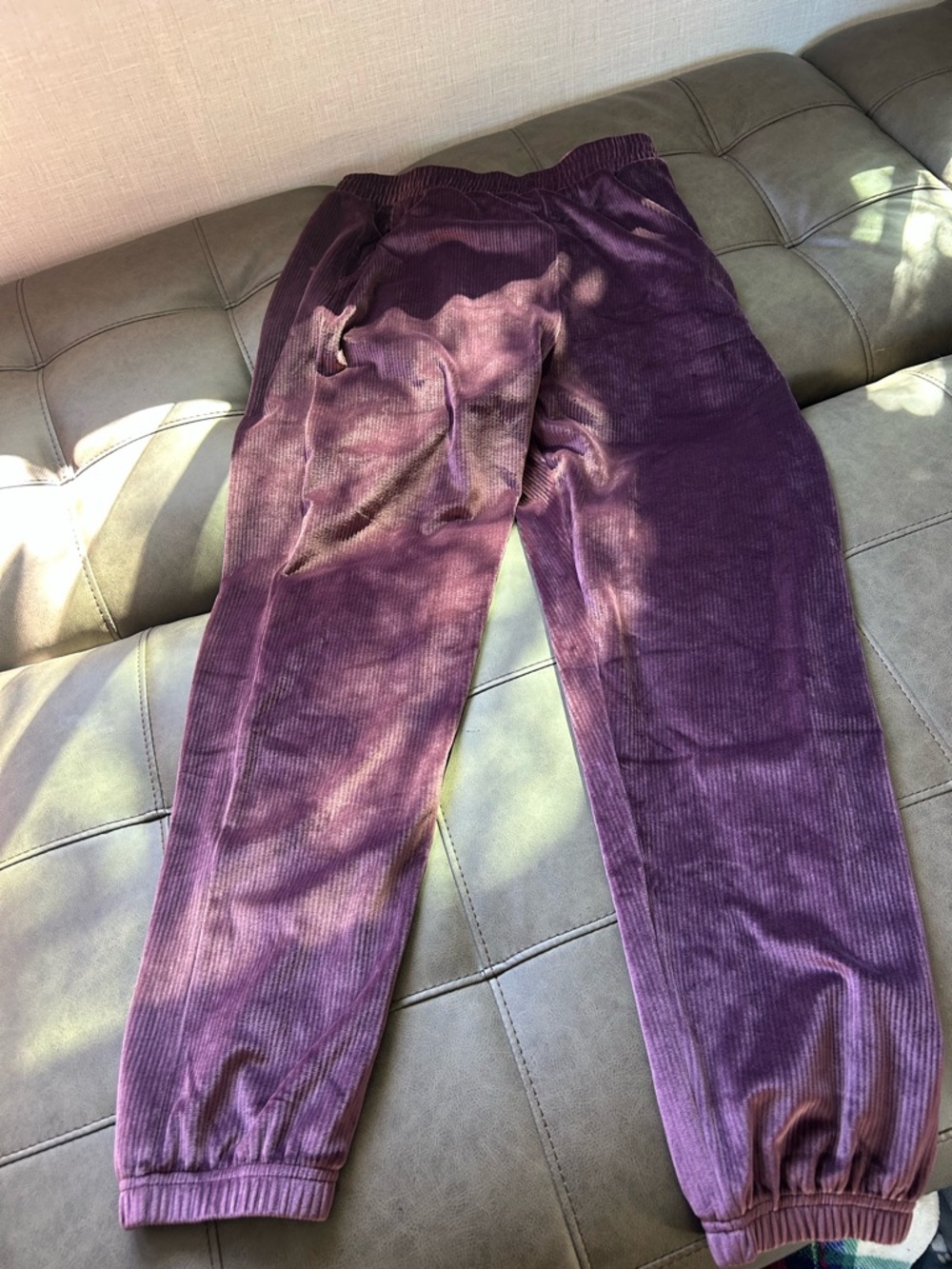 Victoria's Secret Plum Ribbed Corduroy Joggers